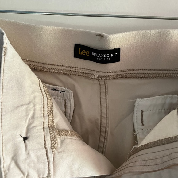 Ladies Lee L Shorts Oyster - Picture 5 of 6